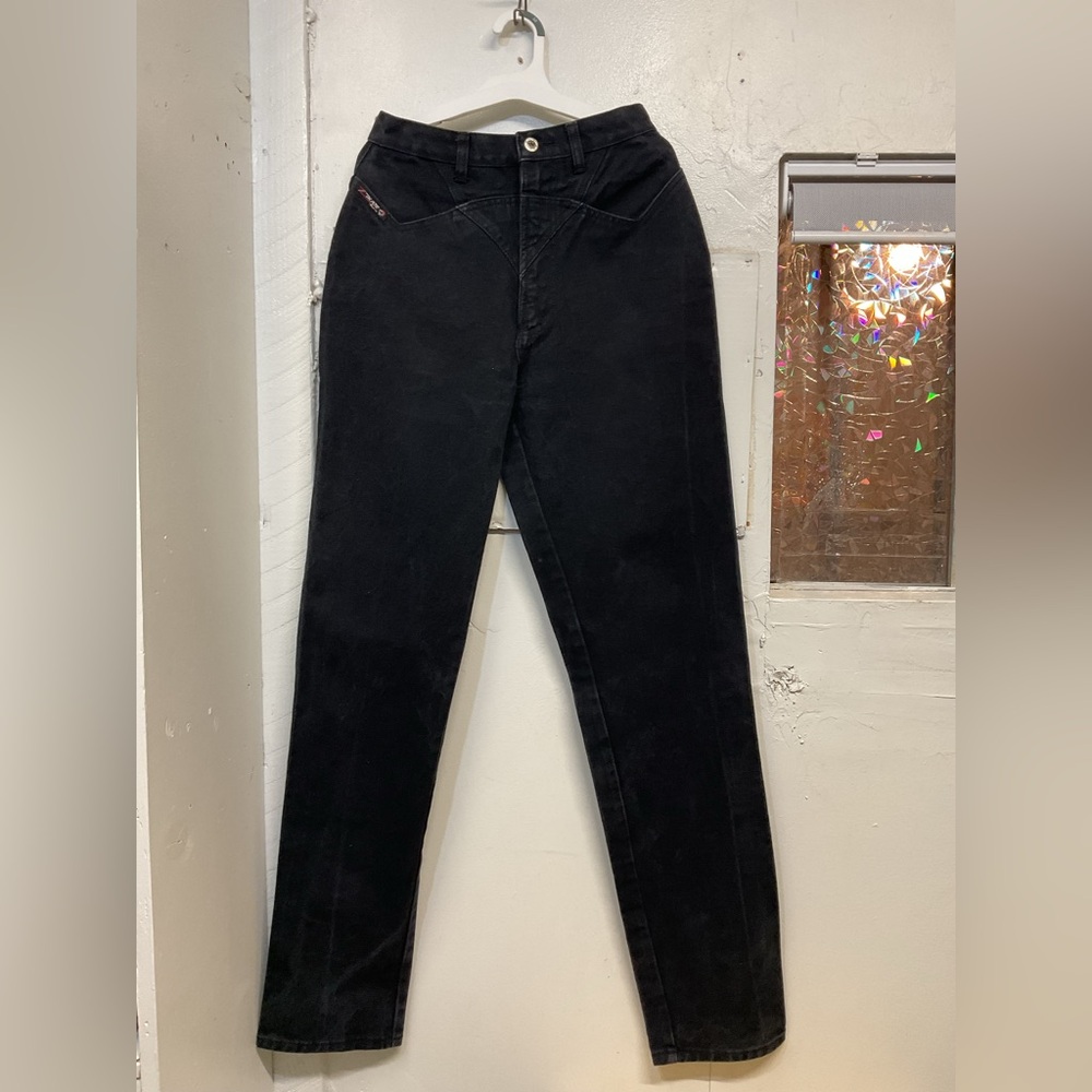 vintage Women's Black High Rise Riding Jeans size 27